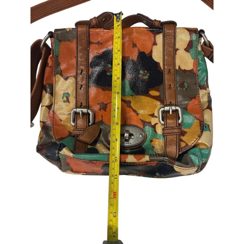 Fossil Floral Crossbody Purse | Key-Per Collection | Leather Trim - Picture 12 of 13